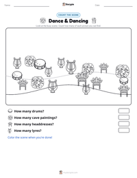 Dance & Dancing printable worksheet preview
