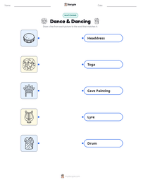 Dance & Dancing printable worksheet preview