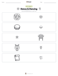 Dance & Dancing printable worksheet preview