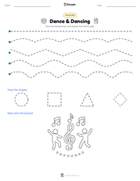 Dance & Dancing printable worksheet preview