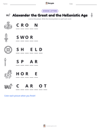 Alexander the Great and the Hellenistic Age printable worksheet preview