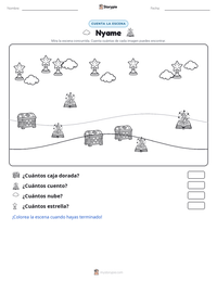 Vista previa de la hoja de trabajo imprimible de Nyame