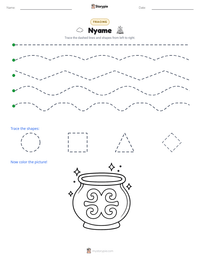 Nyame printable worksheet preview