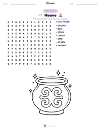 Nyame printable worksheet preview