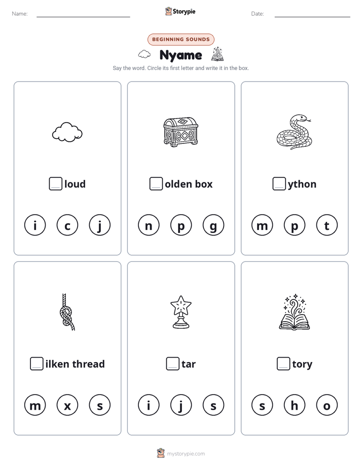 Beginning Sounds