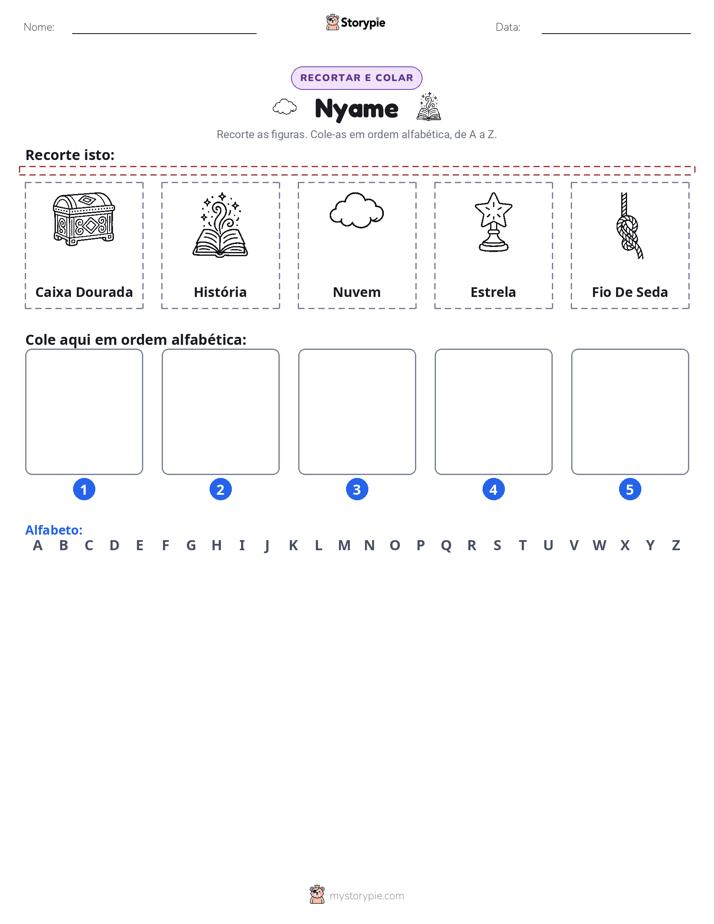Recortar & Colar Alfabeto