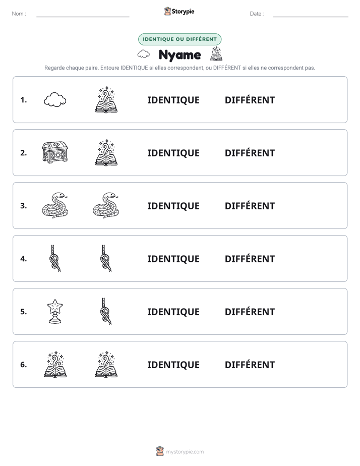Identique ou Différent