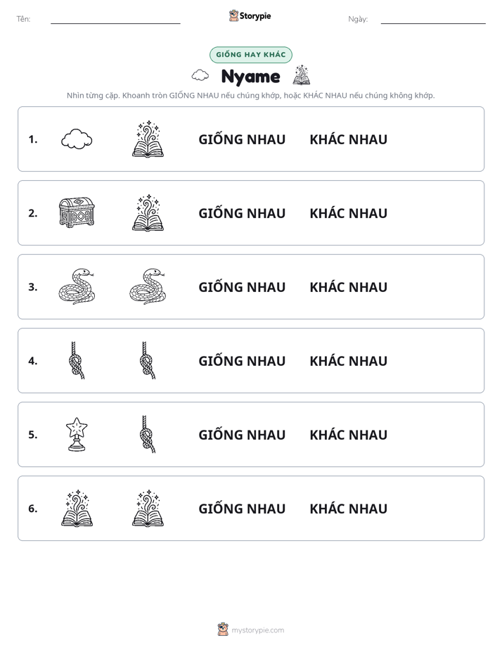 Giống Hay Khác