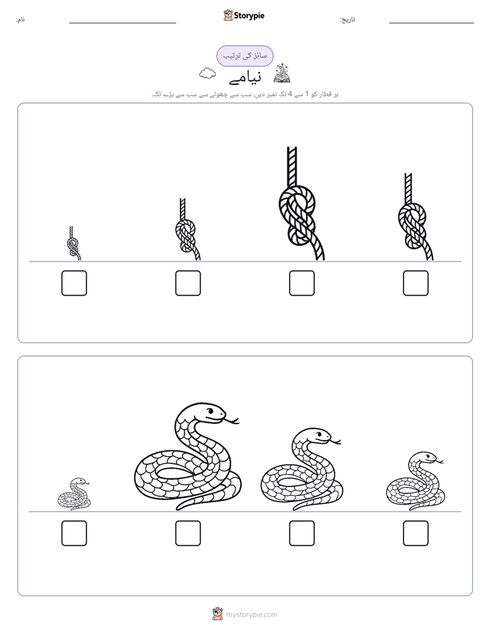 سائز کی ترتیب
