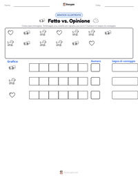 Anteprima della scheda stampabile di Fatto vs. Opinione