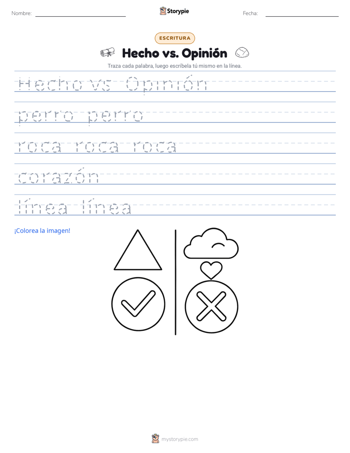 Práctica de Escritura
