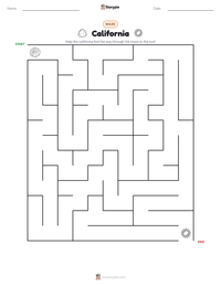 California printable worksheet preview