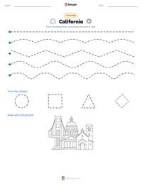 California printable worksheet preview