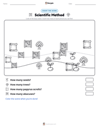 Scientific Method printable worksheet preview