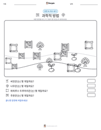 과학적 방법 인쇄 가능한 워크시트 미리보기