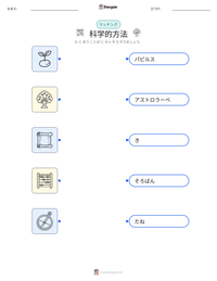科学的方法 の印刷可能ワークシートプレビュー