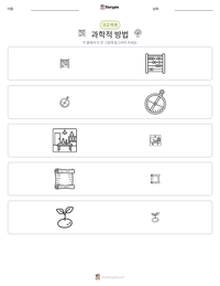 과학적 방법 인쇄 가능한 워크시트 미리보기