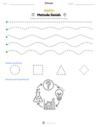 Prabaca lembar kerja cetak Metode Ilmiah