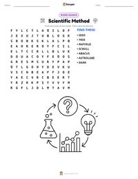 Scientific Method printable worksheet preview