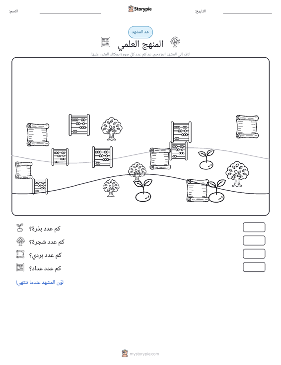مشهد العد