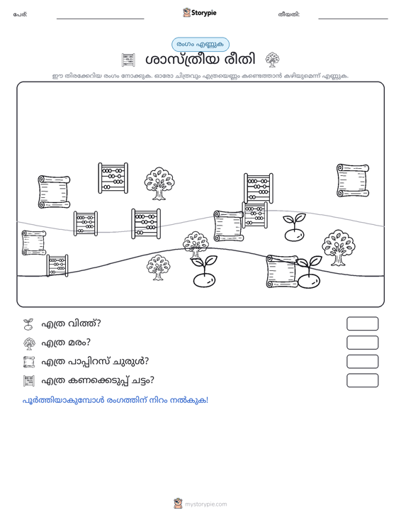 എണ്ണുന്ന ദൃശ്യങ്ങൾ