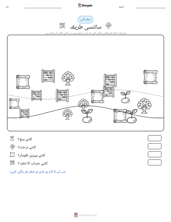 گنتی کا منظر