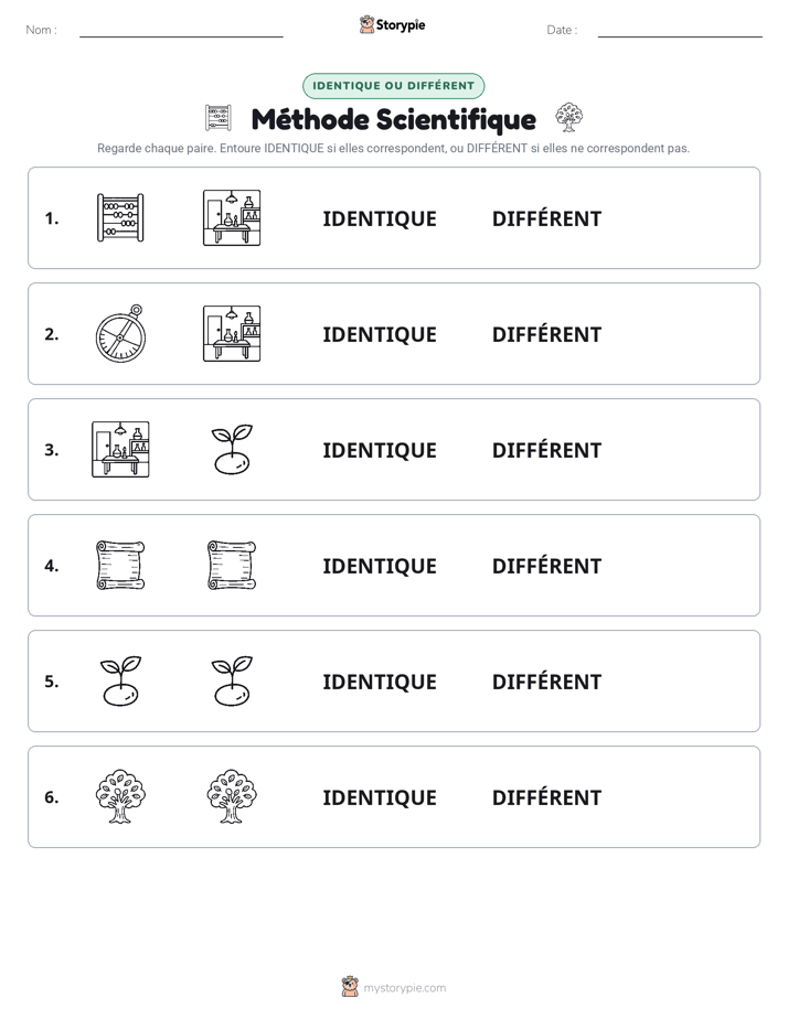 Identique ou Différent