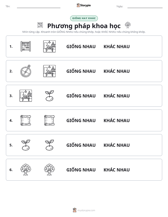 Giống Hay Khác