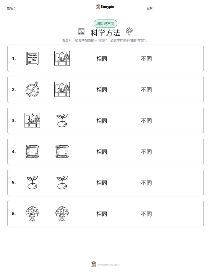 相同或不同