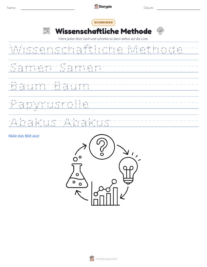 Schreibübung