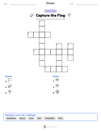 Capture the Flag printable worksheet preview