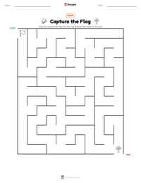 Capture the Flag printable worksheet preview