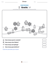 Granite printable worksheet preview