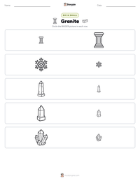 Granite printable worksheet preview