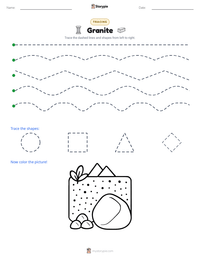 Granite printable worksheet preview