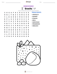 Anteprima della scheda stampabile di Granito