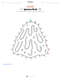 Igneous Rock printable worksheet preview