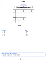Famous Speeches printable worksheet preview