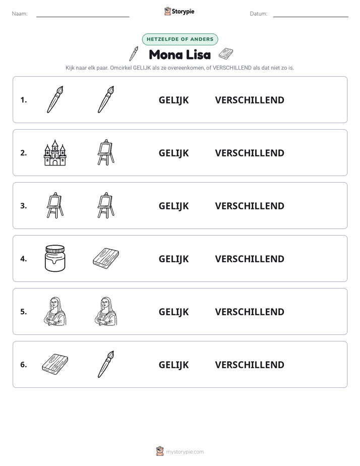 Zelfde of Verschillend