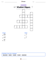 Wladimir Köppen printable worksheet preview