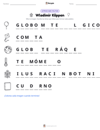 Vista previa de la hoja de trabajo imprimible de Wladimir Köppen