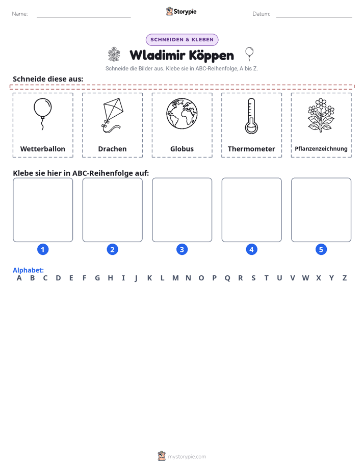 Schneiden & Einfügen Alphabet