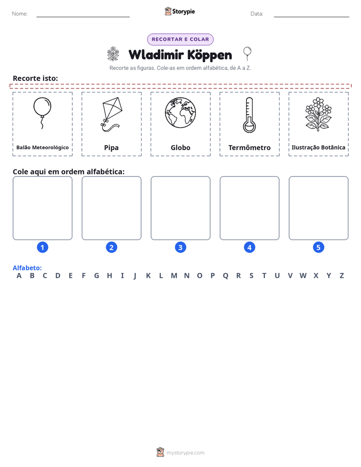 Recortar & Colar Alfabeto