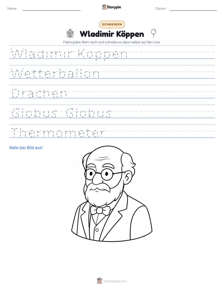 Schreibübung