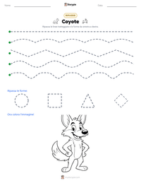 Anteprima della scheda stampabile di Coyote