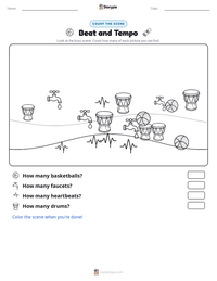 Beat and Tempo printable worksheet preview