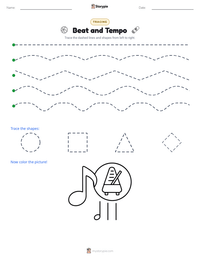 Beat and Tempo printable worksheet preview