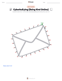 Cyberbullying (Being Kind Online) printable worksheet preview