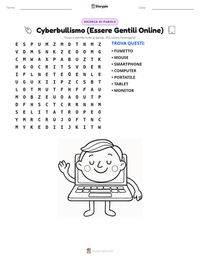 Anteprima della scheda stampabile di Cyberbullismo (Essere Gentili Online)