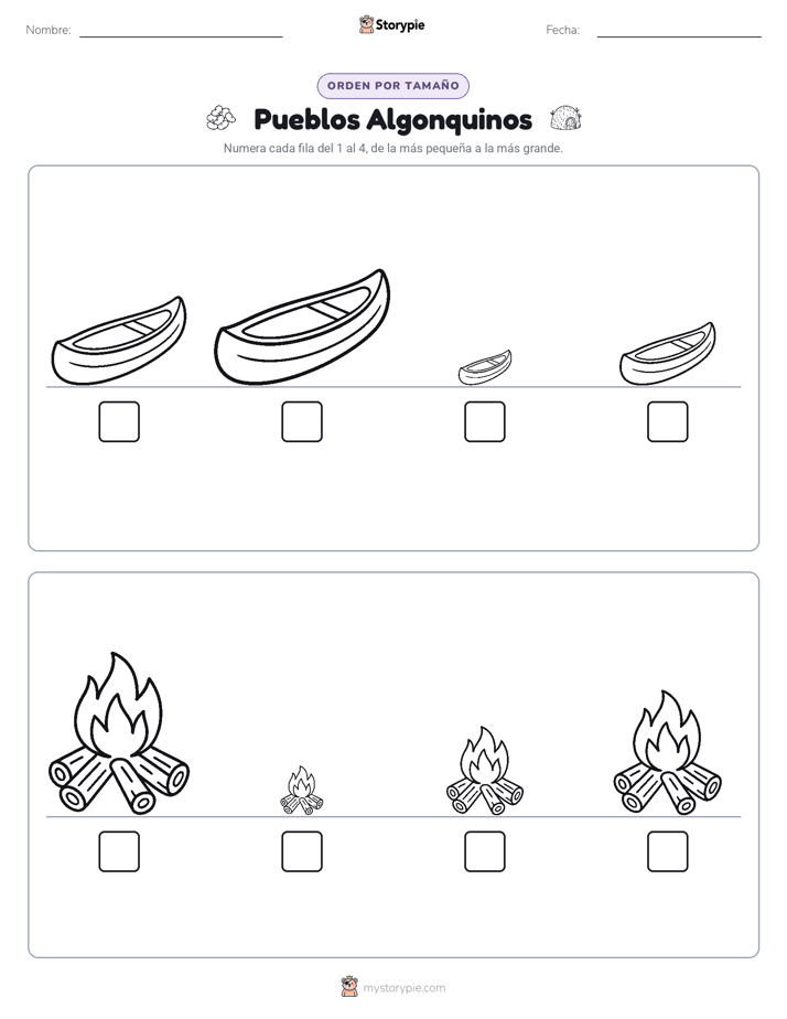 Orden de Tamaños